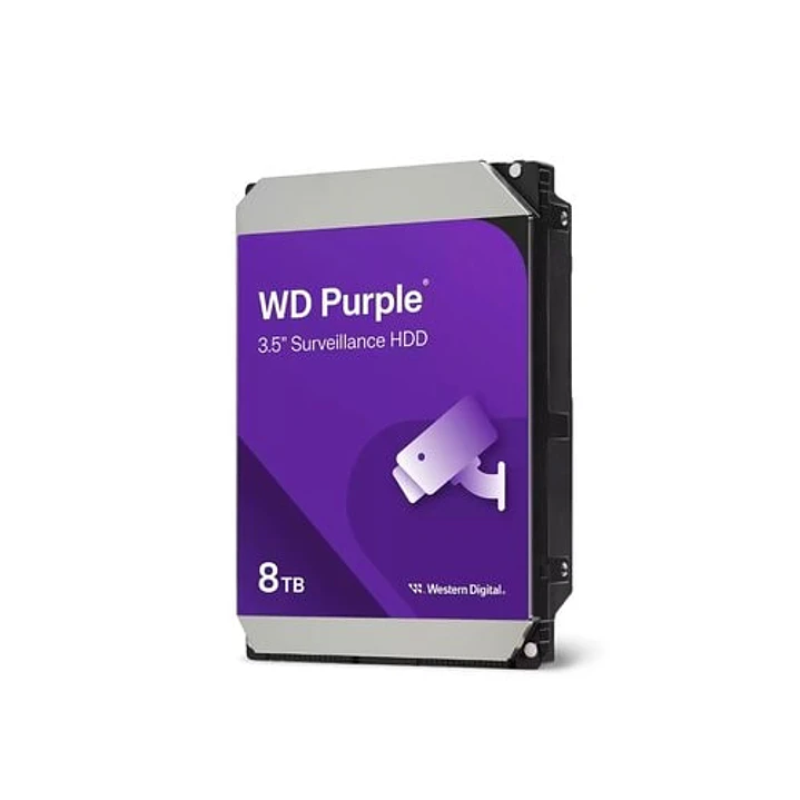 Disco Duro WD Purple 8TB CCTV 24/7 SATA 3.5 1
