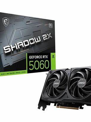 Tarjeta de Video MSI RTX 5060 8GB GDDR7 Shadow 2X