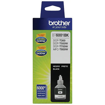 Botella Tinta Brother BT6001BK Negro Original 1