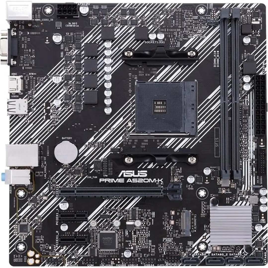 Placa Madre Asus Prime A520M-K AM4 DDR4 Micro ATX 3