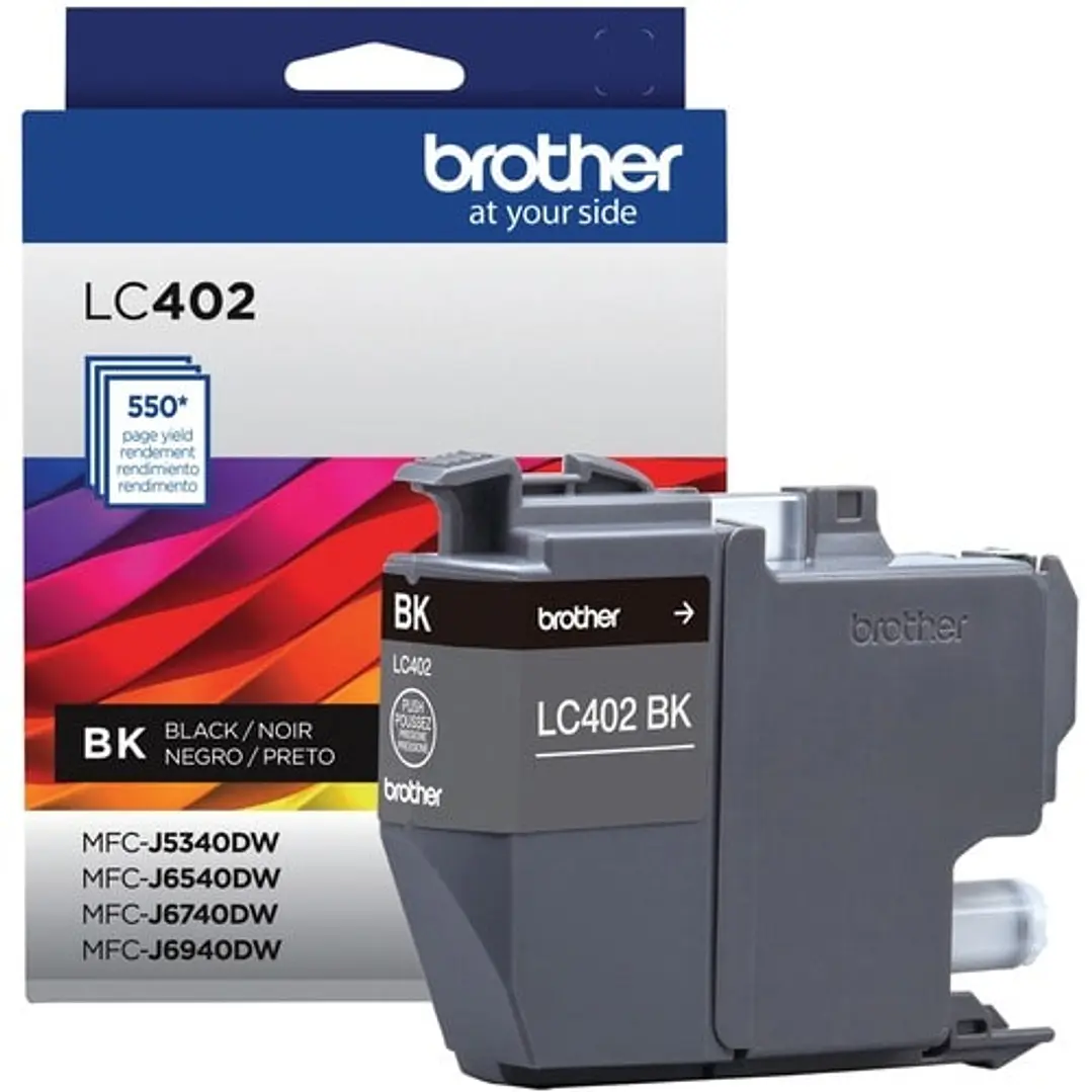 Cartucho Tinta Brother LC402BKS Negro Original 1