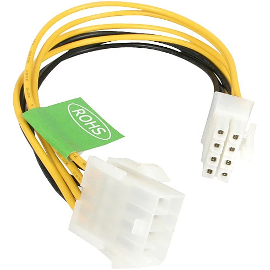 Cable Extensión CPU 8 Pines ATX 20cm StarTech 1