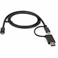 Cable USB-C a USB-C 1m + Adaptador USB-A StarTech 100W - Miniatura 3