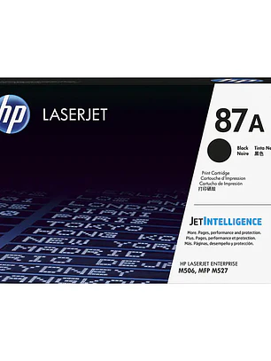 Toner HP 87X CF287X Negro Alto Rendimiento Original