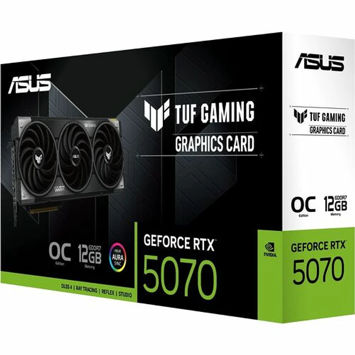 Tarjeta Gráfica ASUS TUF RTX 5070 12GB GDDR7 Gaming 1