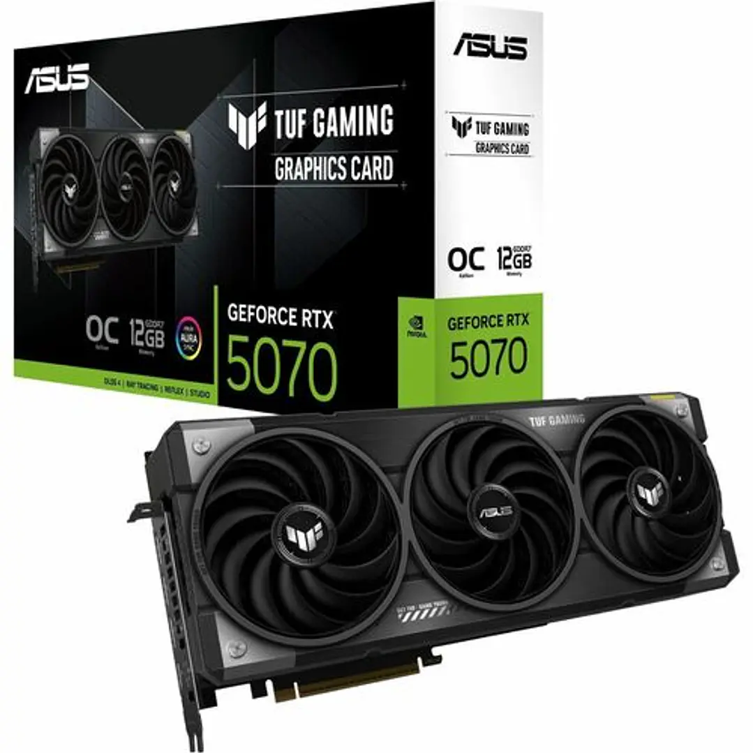 Tarjeta Gráfica ASUS TUF RTX 5070 12GB GDDR7 Gaming 2