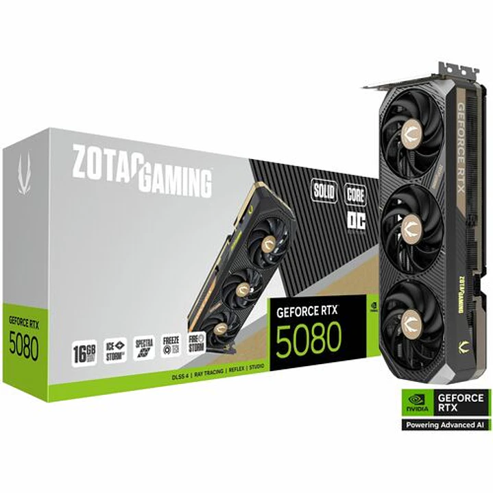 Tarjeta Gráfica Zotac RTX 5080 16GB GDDR7 Gaming 1
