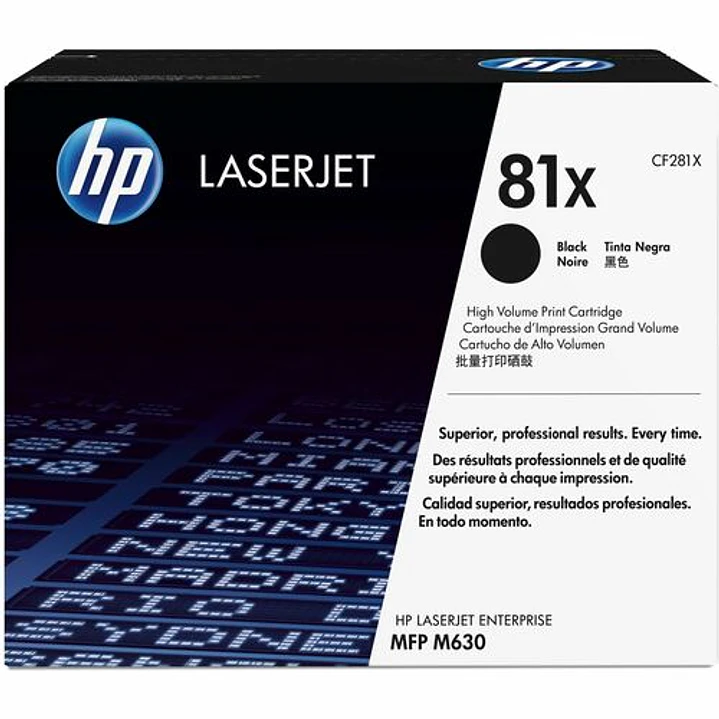 Toner HP 81X Negro Alto Rendimiento Original CF281X 1