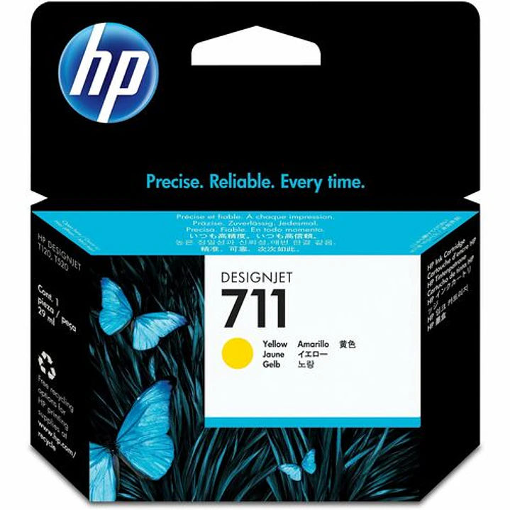 Tinta HP 711 29 ML amarillo 1