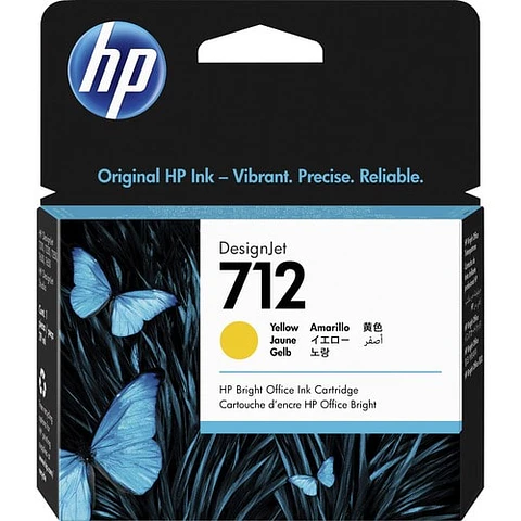 Cartucho HP 712 Amarillo Original 29ml