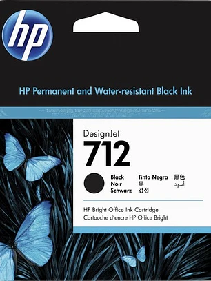 Cartucho HP 712 Negro Alto Rendimiento Original 80ml