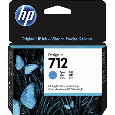 Cartucho HP 712 Cian Original Inkjet 29ml 1