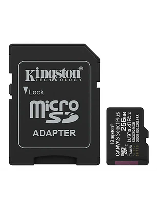 Tarjeta de Memoria MicroSD Kingston 256GB Canvas Select Plus