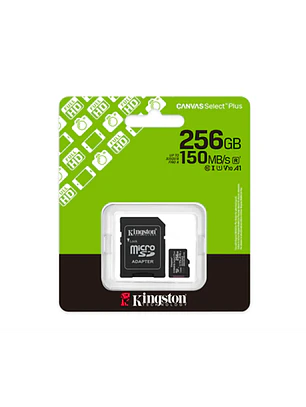 Tarjeta de Memoria MicroSD Kingston 256GB Canvas Select Plus