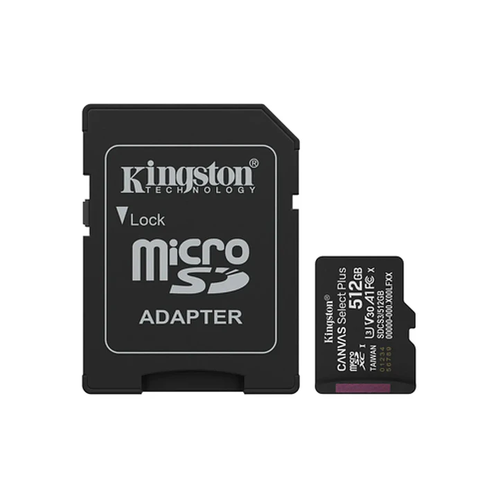 Tarjeta de Memoria MicroSD Kingston 512GB Canvas Select Plus 3