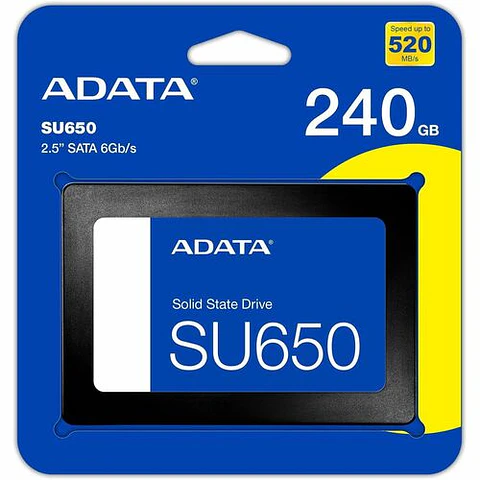Unidad SSD Adata SU650 240GB 2.5" SATA 520MB/s