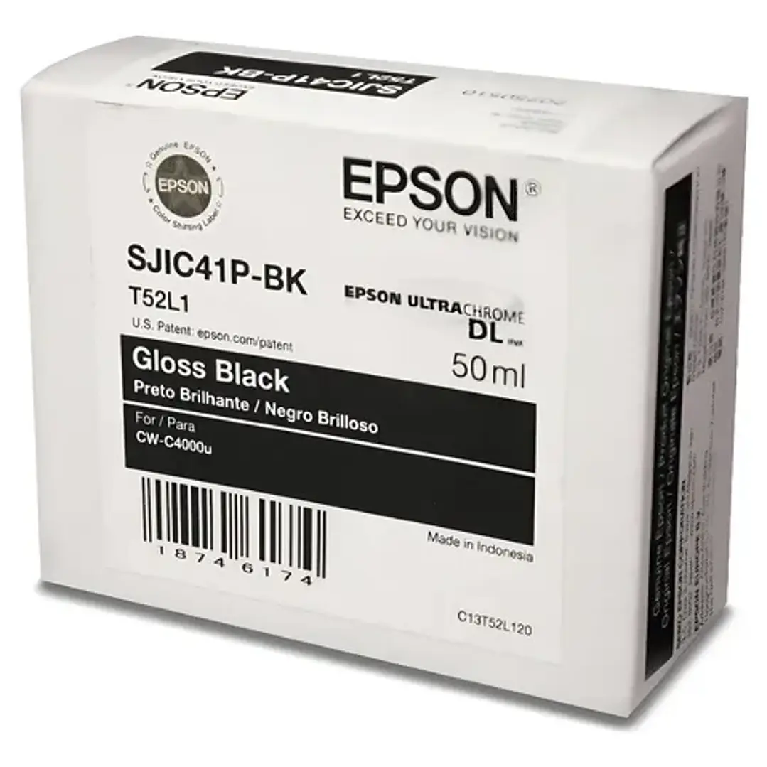 Cartucho Epson SJIC41P-BK Negro Original 1