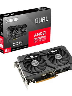 Tarjeta gráfica ASUS Dual RX7600 EVO OC 8GB GDDR6