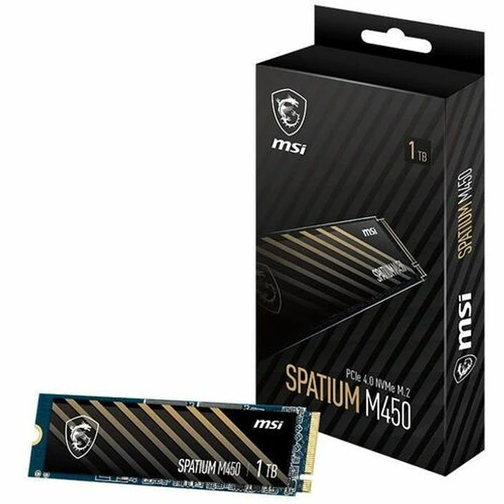 Unidad SSD MSI SPATIUM M450 1TB NVMe PCIe 4.0 M.2 1