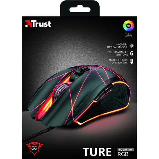 Mouse Gamer Trust GXT 160 Ture 4000 DPI USB Negro 1
