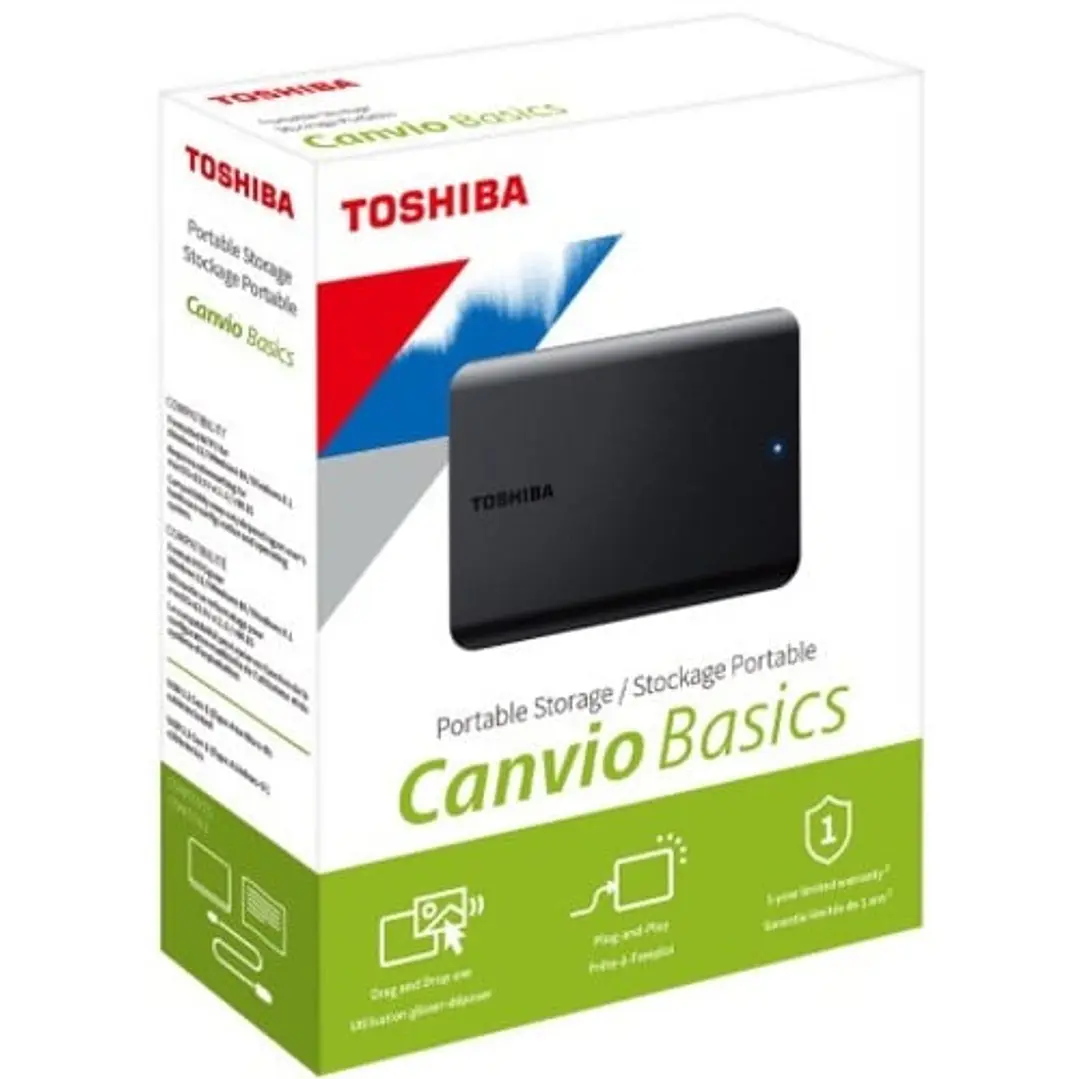 Disco Duro Externo Toshiba Canvio Basics 2TB USB 3.0 2