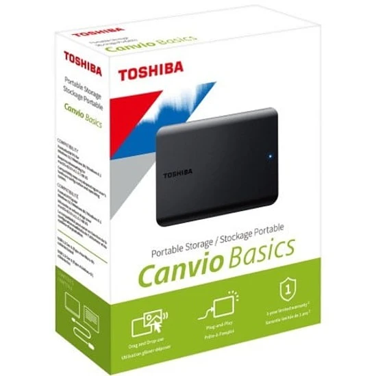 Disco Duro Externo Toshiba Canvio Basics 1TB USB 3.0 2