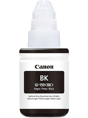 Cartucho de Tinta Canon GI-190 BK Negro Original