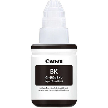 Cartucho de Tinta Canon GI-190 BK Negro Original 1