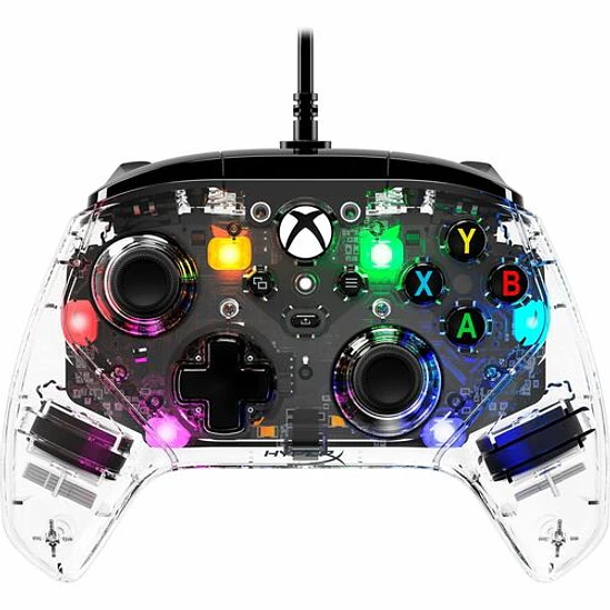 Control Gamer HyperX Cableado para Xbox y PC Transparente 1