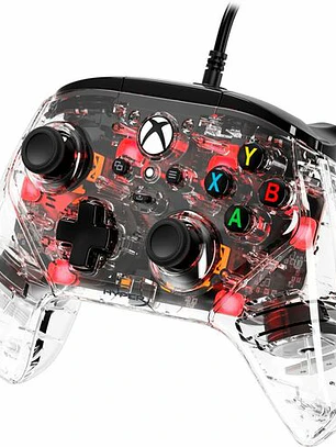 Control Gamer HyperX Cableado para Xbox y PC Transparente