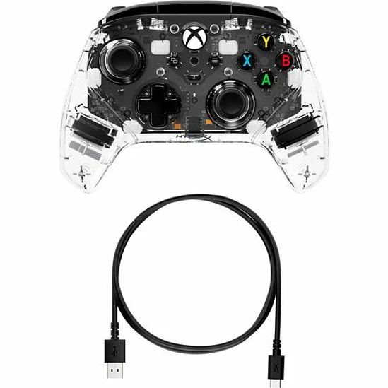 Control Gamer HyperX Cableado para Xbox y PC Transparente 5