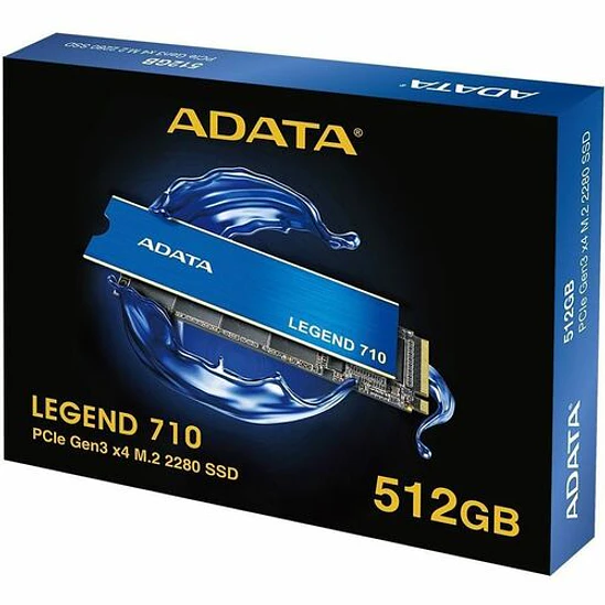 Unidad SSD Adata LEGEND 710 512GB NVMe PCIe Gen3 x4 M.2 2280 1