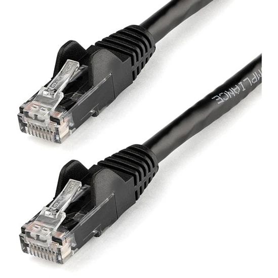 Cable de Red StarTech Cat6 3m RJ45 Negro Snagless 1