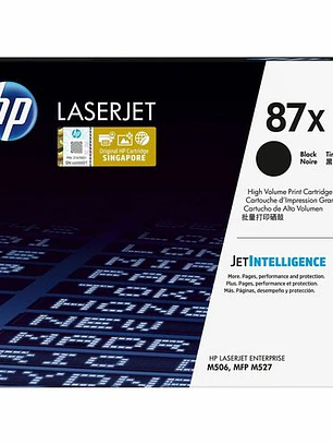 Toner HP 87X CF287X Negro Alto Rendimiento Original