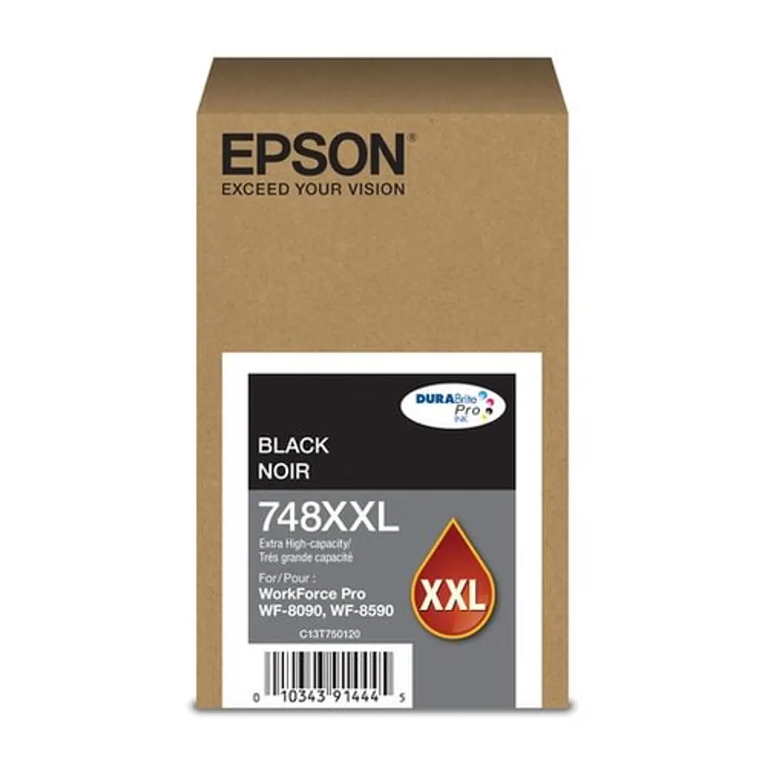 Cartucho de Tinta Epson DURABrite Ultra 748 XXL Negro Original 1