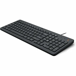 Teclado HP 150 USB Cableado Negro para PC