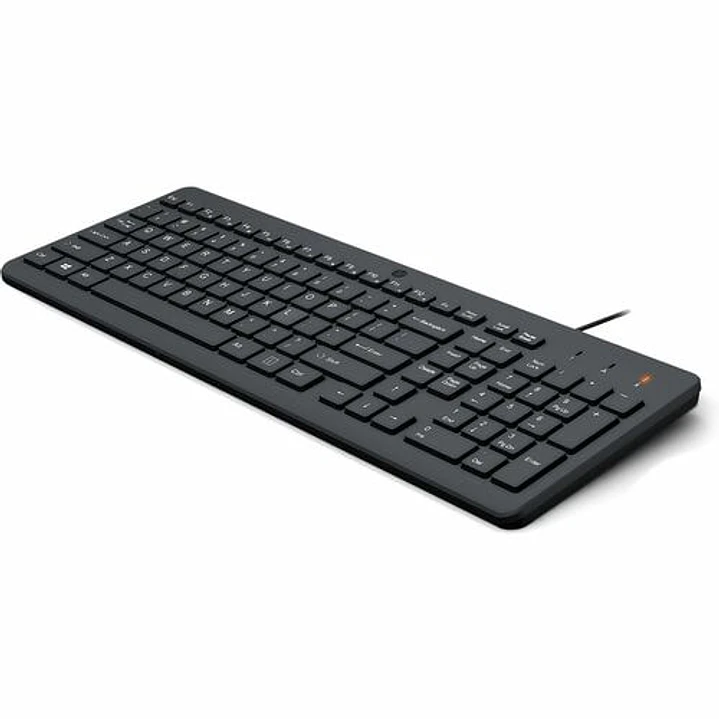 Teclado HP 150 USB Cableado Negro para PC 1