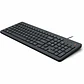 Teclado HP 150 USB Cableado Negro para PC - Miniatura 1