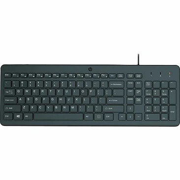 Teclado HP 150 USB Cableado Negro para PC 2
