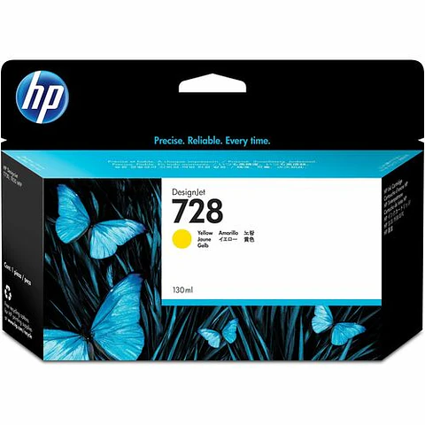 Cartucho de Tinta HP 728 Amarillo Original para DesignJet T830