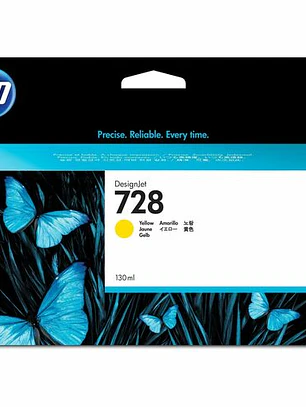 Cartucho de Tinta HP 728 Amarillo Original para DesignJet T830