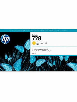 Cartucho de Tinta HP 728 Amarillo Extra Alto Rendimiento Original