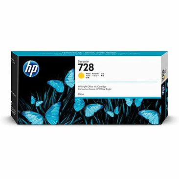 Cartucho de Tinta HP 728 Amarillo Extra Alto Rendimiento Original 1
