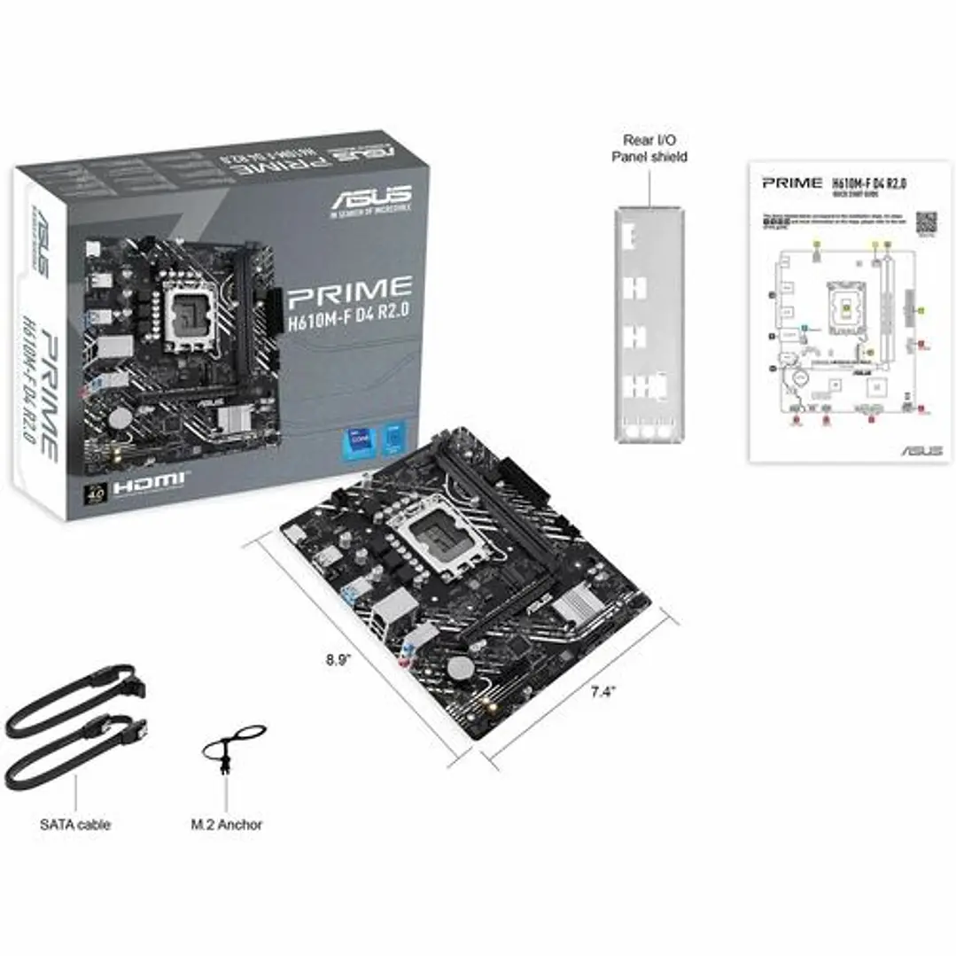 Placa Madre Asus Prime H610M-F D4 LGA1700 DDR4 Micro ATX 6