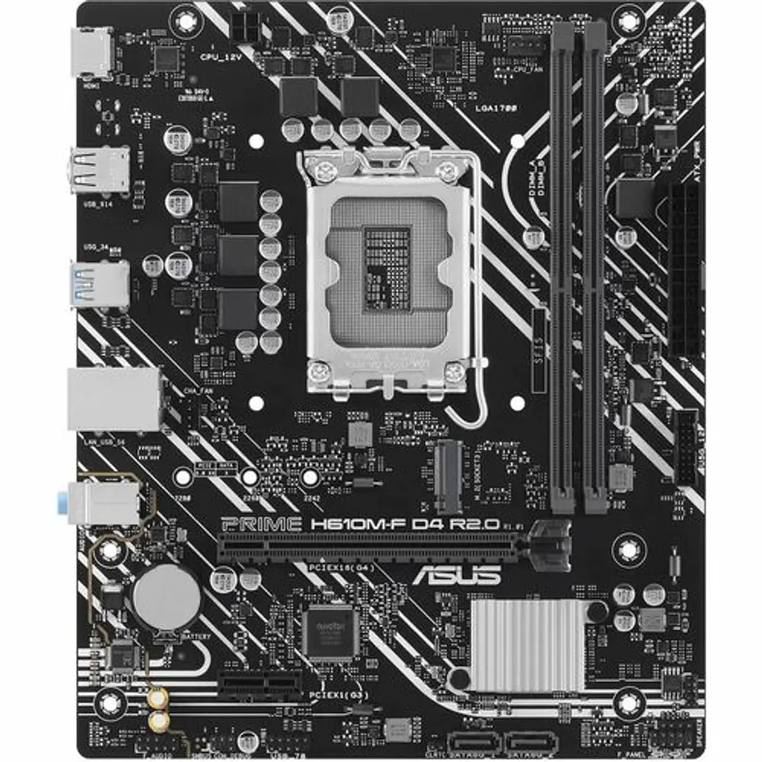 Placa Madre Asus Prime H610M-F D4 LGA1700 DDR4 Micro ATX 7