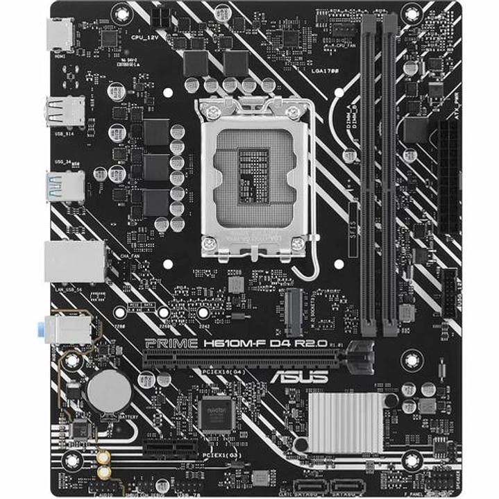 Placa Madre Asus Prime H610M-F D4 LGA1700 DDR4 Micro ATX 7