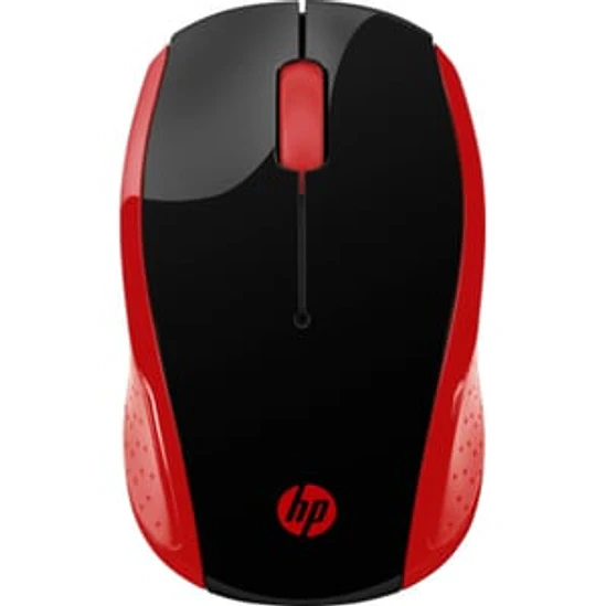 Mouse HP 200 Inalámbrico Óptico 1000 DPI Negro Rojo 3
