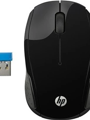 Mouse HP 200 Inalámbrico Óptico 1000 DPI Negro