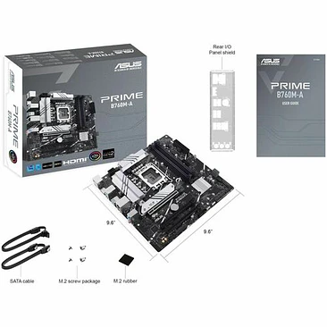 Placa Madre Asus Prime B760M-A DDR5 LGA1700 Micro ATX 1