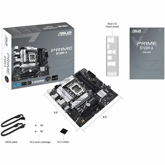 Placa Madre Asus Prime B760M-A DDR5 LGA1700 Micro ATX 1